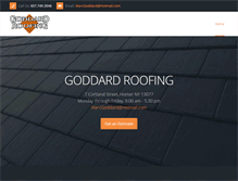 Tablet Screenshot of goddardroofing.net